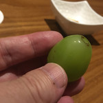 BAR 堀川 - 状態の良いシャインマスカットを味見してからの〜