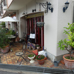 ポルタロッサ - 外観。玄関。赤いドア?