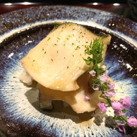 御幸町 田がわ - 煮鮑　鮑出汁の卯の花