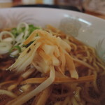 生姜ラーメン みづの - メンマははぼ味付け無しで、超控えめな主張。 　素　直　な　竹　味 ww