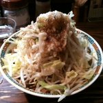 偽郎油そば中盛　野菜多め・油多め