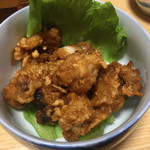 紀八 - タコの唐揚げ・500円。柔らかかったよ。