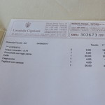 Locanda Cipriani - レシート