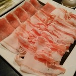 Funamachi Ichigo - 薩摩黒豚　バラ肉　ロース肉
