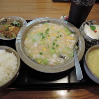 中国郷土料理 錦里 - 蒸し卵の海鮮入り冬瓜ソース掛け680円（平日ランチ）‎2017‎年‎6‎月‎19‎日中国郷土料理 錦里