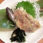 魚魚魚 - 鯵のなめろう780円