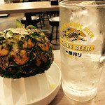 晩杯屋 - 生搾りパイン割り