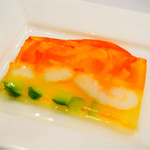 レストランテ 風 - 海老のゼリー寄せ
