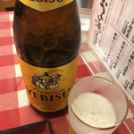 天六食堂 - ヱビスビール☆★★☆瓶はより美味しい