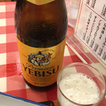 Tenrokushokudou - 瓶ビールは ヱビス☆★★☆ この食堂系は缶ビールなんで コレはnice