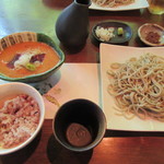 蕎麦茶寮　恩寵 - マグロ山かけ蕎麦膳