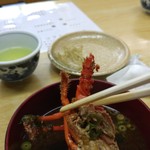 ふる里館 - イセエビの四分一入り