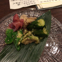 ゆうがた - お漬物の盛り合わせ