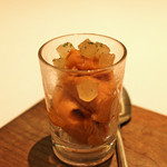 カンテサンス - キャラメルのソルベと梨