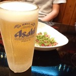 真蔵 - ドリンク写真:キンキンに冷えたビールがたまらない
