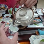 米澤屋 - イワナの骨酒