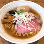 The Noodles & Saloon Kiriya - 潮味玉らぁ麺＋ローストビーフ