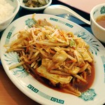 日高屋 - バクダン炒め定食‼️