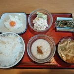 盛岡月が丘食堂 - 朝食セット（３５０円）