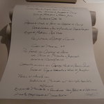 フォリオリーナ・デッラ・ポルタ・フォルトゥーナ - 今回のメニュー