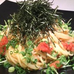 明太クリームパスタ