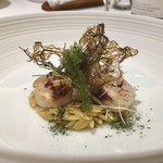 アニエルドール - イタヤ貝 リゾーニ 海藻