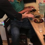 佳酒旬肴 のすけ - 常連のおねーさんと意気投合した友人（8月）