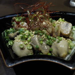 佳酒旬肴 のすけ - 牡蠣ガーリックオイル