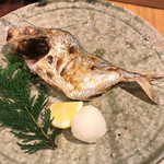 海鮮炉端シャンス - ランチ　原始焼　メッキアジ