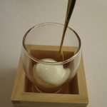 プレゼンテ スギ - 秋のエアーアイス（ポルチーニのアイス　ヨーグルトかけ）