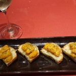 創作Dining Sushi　きくち - ウニのガーリックバケット