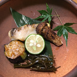 湖粋 - 甘鯛の幽庵焼き、松茸などなど
