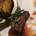 湖粋 - 和牛のステーキ食べかけ