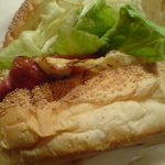 モカジャバカフェ パークサイド - ハムエッグバーガー！
