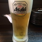 申手延麺 - 生ビール税込380円