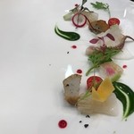 フレンチレストラン セラン - 烏賊の炙りと里芋のソテー