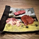 焼肉すどう - 天草大王のハツ・さがり・天草大王のレバー