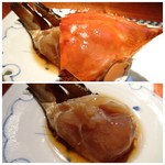 星期菜 白金 - ＊渡り蟹の老酒漬け・・これ美味しい。 滅多に作られないそうですが、運よく頂けました。 新鮮な「渡り蟹」自体もいい味わいですが、老酒のお味が浸みて美味しいこと。