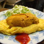 おさしみ家 - 生うにオムレツ（これでたったの800円）
