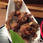 ほっぺのこめつぶ - 【’17.9】まぐろ竜田揚げ。ジューシー！皮もおせんべいみたいで旨し!!