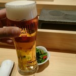 三宿の寿司 えん - プレモル生中￥550