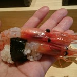 三宿の寿司 えん - 甘エビトリプル