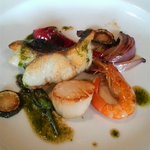 魚料理（すずきとお野菜）