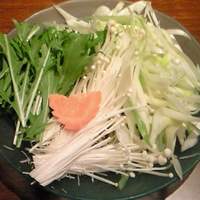 イベリコ屋 六本木店 - イベリコ豚のしゃぶしゃぶランチ 1000円 のお野菜