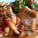 季逢庵 - ★若鶏と旬野菜のトマト煮込みカフェラテ（1100円）アイスカフェラテ（ランチ価格 400円➡︎200円）★