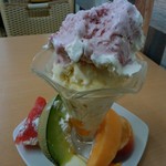 洋菓子ＪＵＮ - 「フルーツパフェ」食べ始めてから12分後の状態