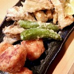 焼酎と手しごと料理の店　まさや - 海老しんじょうと松茸の天麩羅