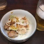 らーめん潤 - ビールのお通し