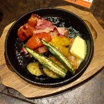 松竹梅 - 夏野菜とベーコン焼