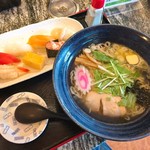 すし道楽 - 麺セット(税抜980円)